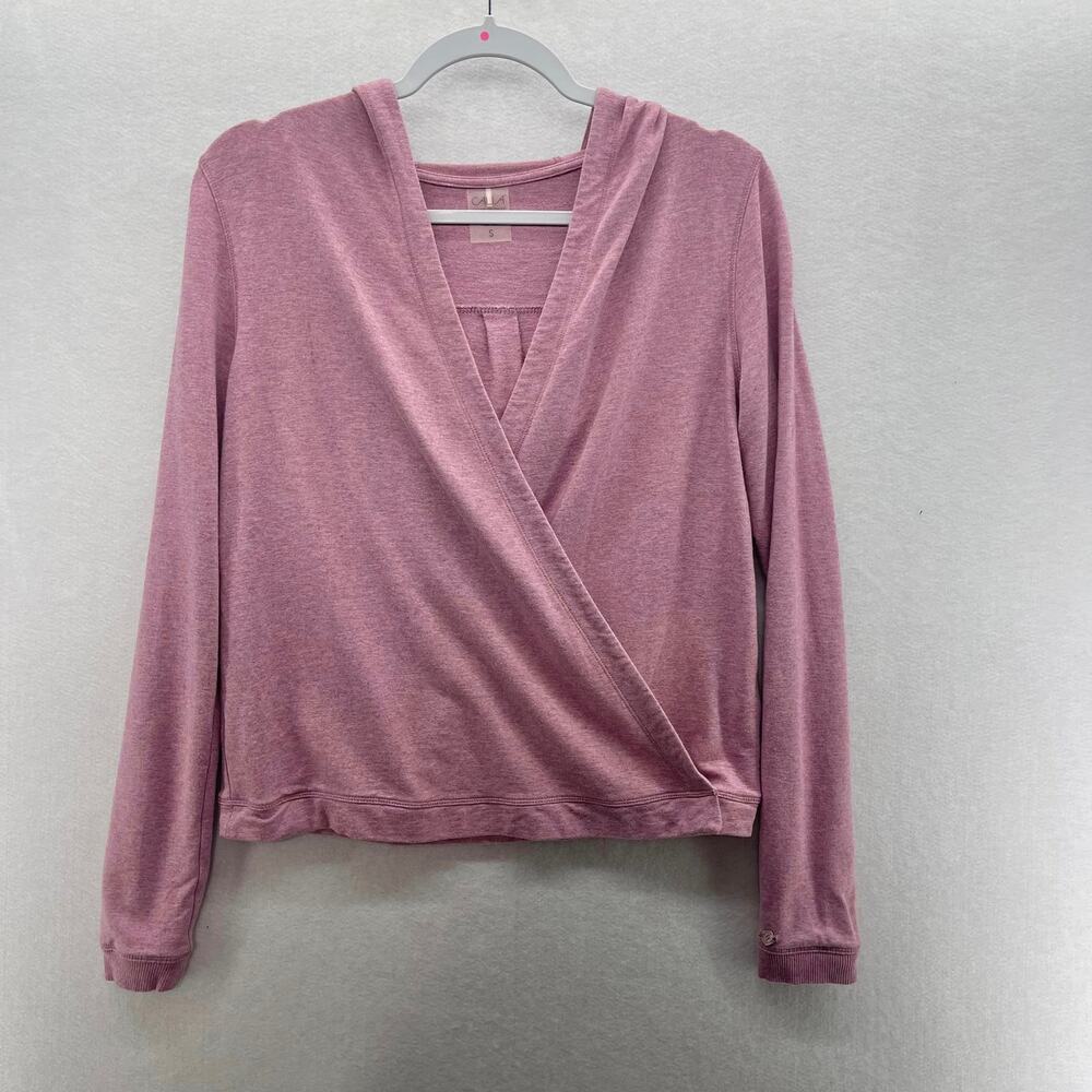 CALIA Carrie‎ Underwood Effortless Mesa Rose Hooded Snap Front Cross Sweatshirt